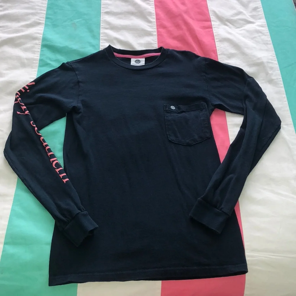 Simply Southern Navy Blue Long Sleeve T shirt - Picture 2 of 6